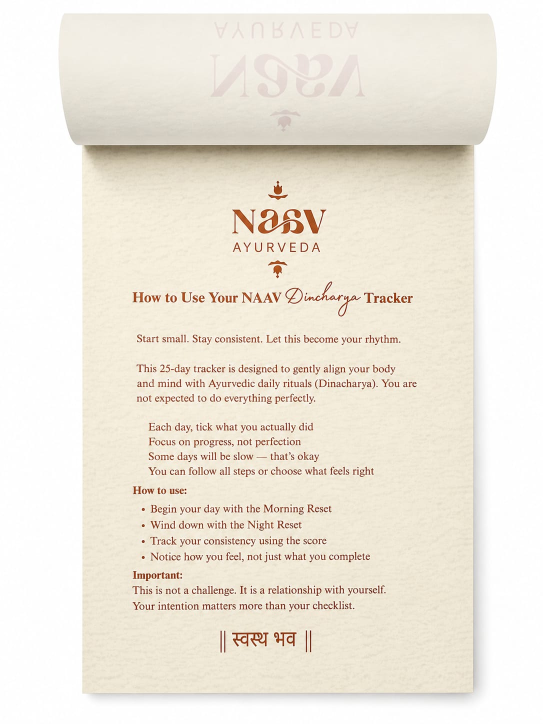 Dinacharya Habit tracker